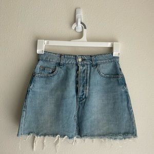 Bershka mini denim skirt
